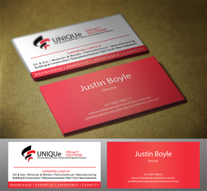 Business Card Design by NZ for Unique Project Solutions | Design: #2321511