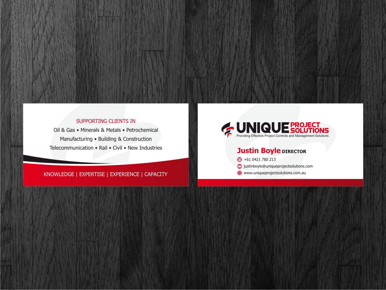 Business Card Design by Atvento Graphics for Unique Project Solutions | Design: #2337097