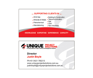 Business Card Design by Maya Dadgar for Unique Project Solutions | Design: #2330564