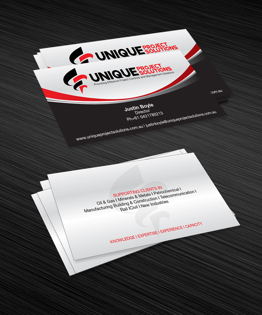 Business Card Design by Gwennie for Unique Project Solutions | Design #2329483