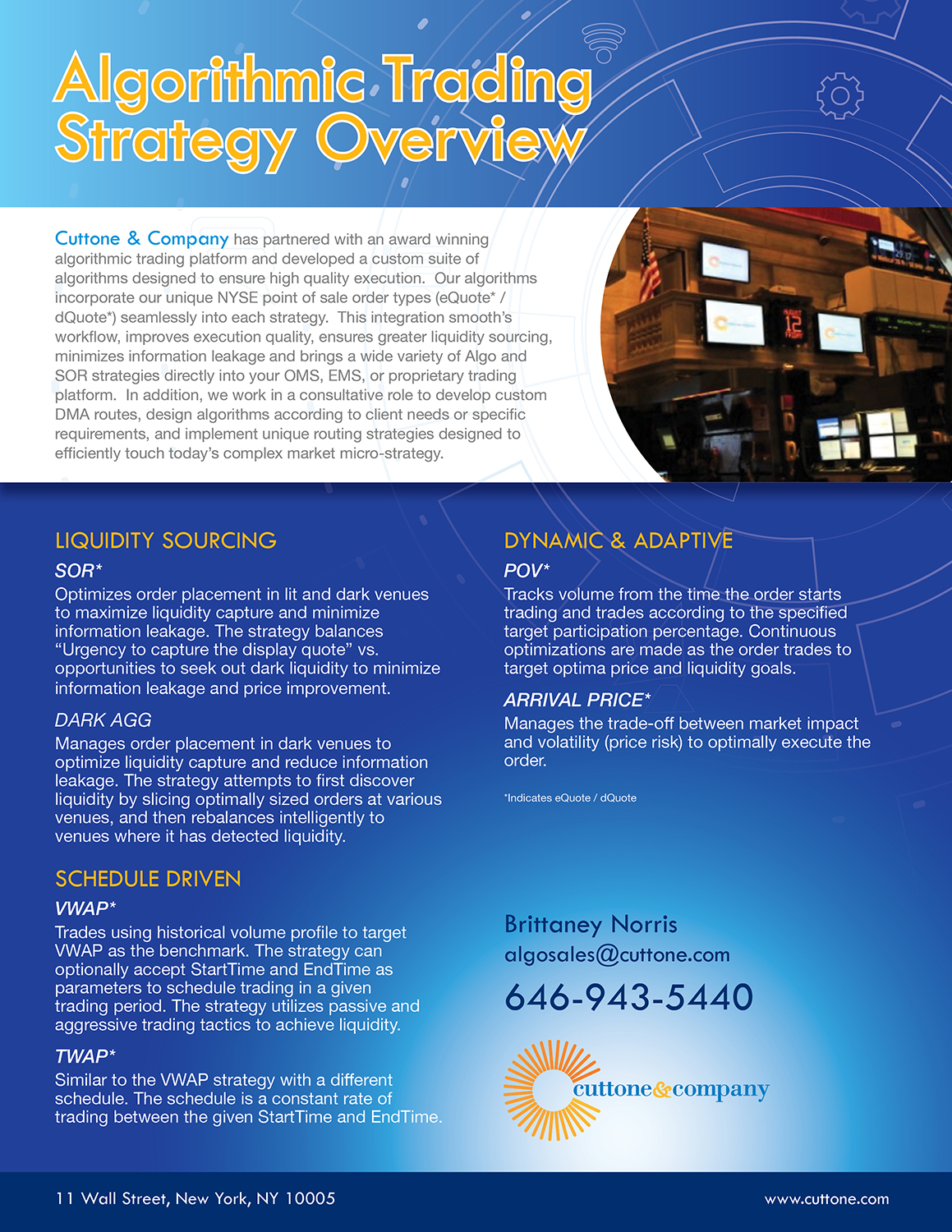 Flyer Design by DesignFive for Cuttone & Company | Design #11437566