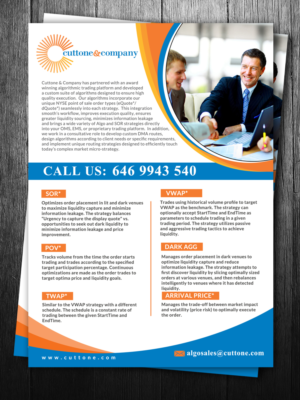 Flyer-Design von creative.bugs für Cuttone & Company | Design: #11422871