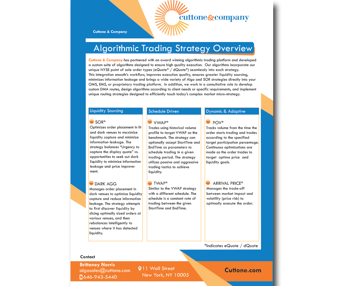 Flyer Design by designemmi for Cuttone & Company | Design #11467296