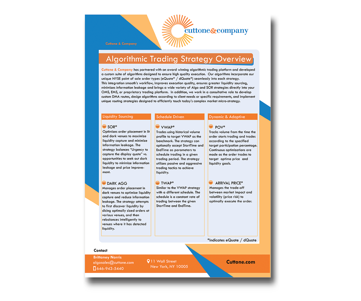 Flyer Design by designemmi for Cuttone & Company | Design #11467319