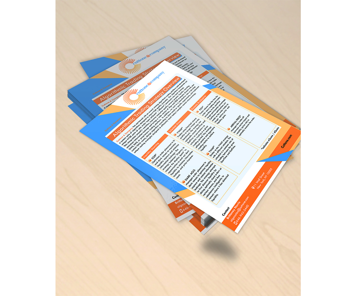 Flyer Design by designemmi for Cuttone & Company | Design #11467320