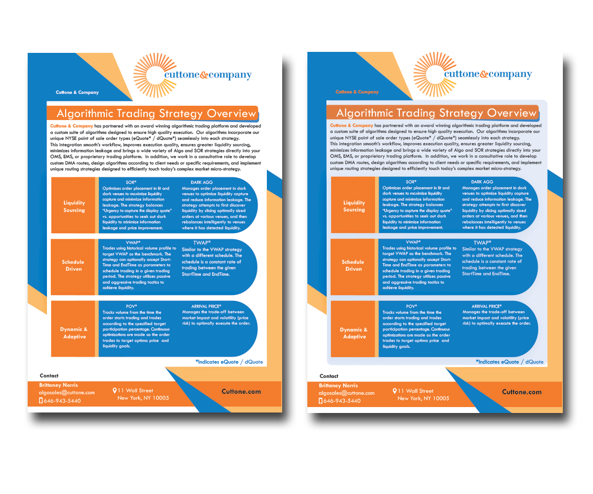 Flyer Design by designemmi for Cuttone & Company | Design #11475632
