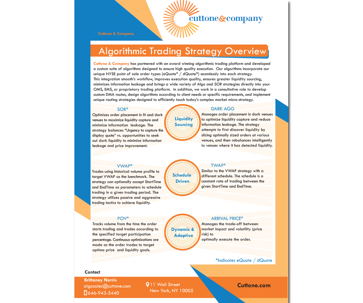 Flyer Design by designemmi for Cuttone & Company | Design #11478482
