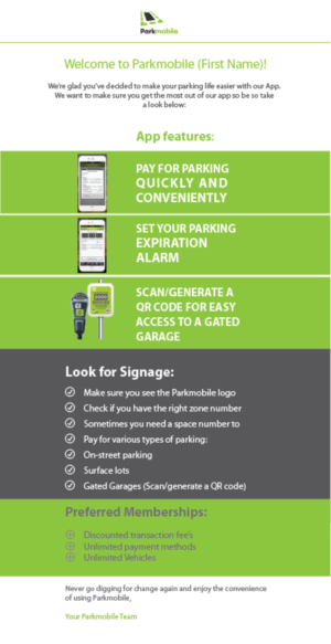 Parking App Company needs a Welcome Email | Email Marketing Design by schk