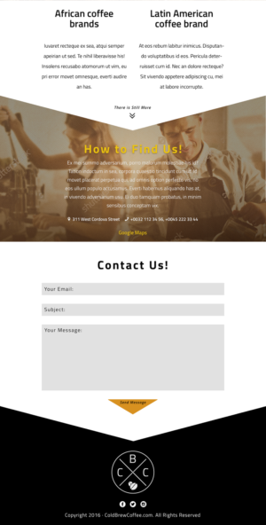 Millyard Coldbrew | Web Design by BuntarBG