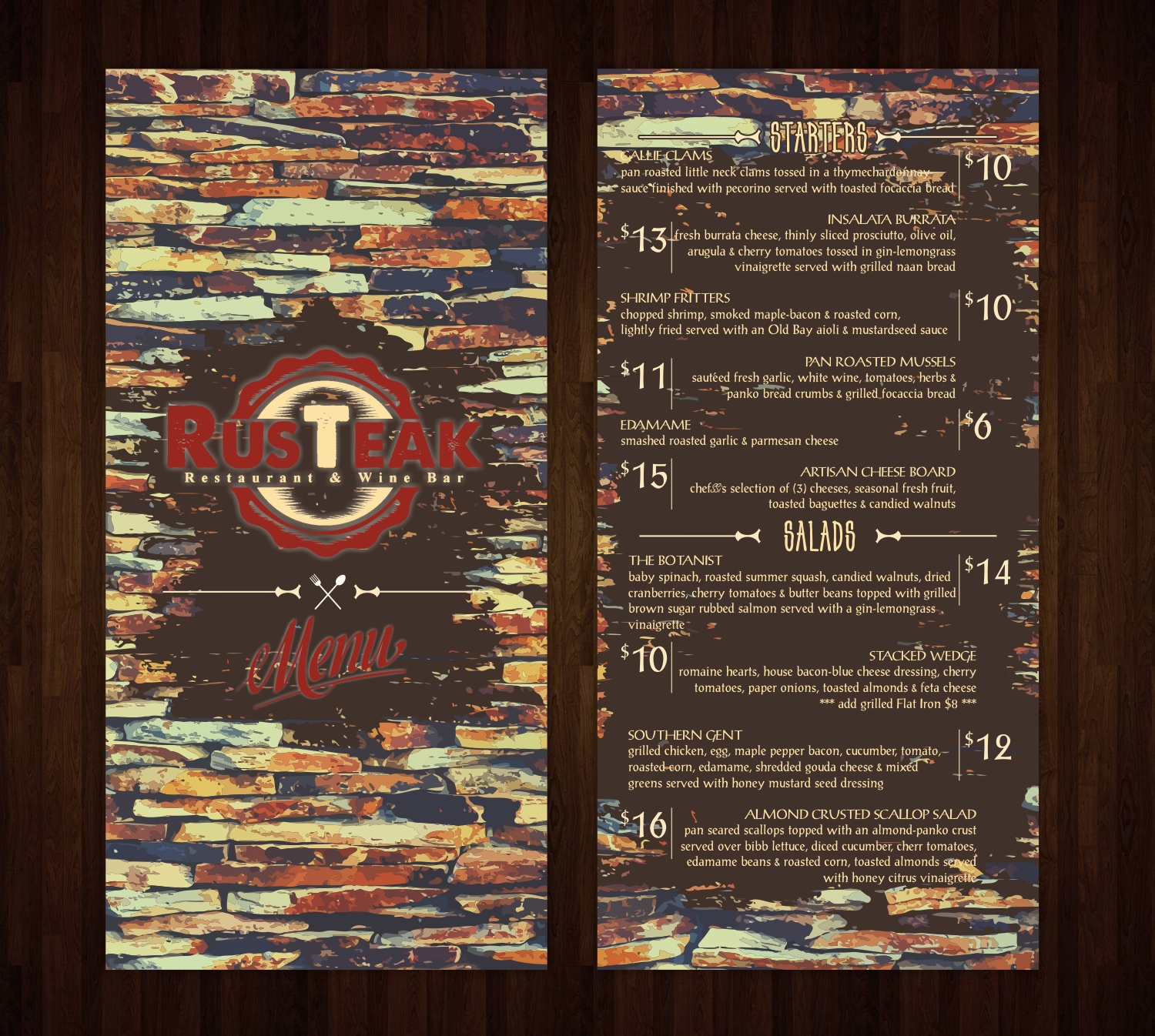 Menu Design by Maestroto for Orlando Wine Company, LLC | Design #11453006