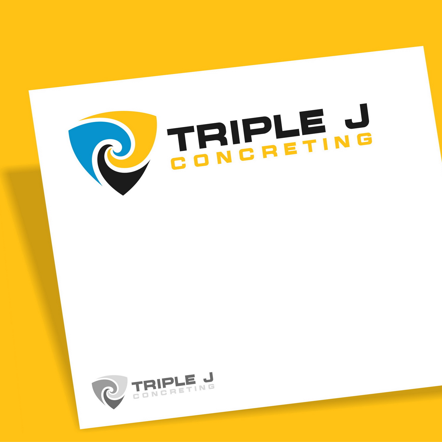 Diseño de Logo por hamkur para Triple J Concreting | Diseño #11432021