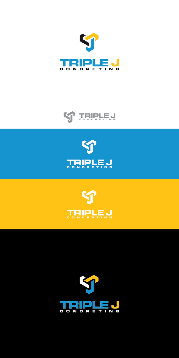 Logo-Design von TerryBogard für Triple J Concreting | Design #11453667