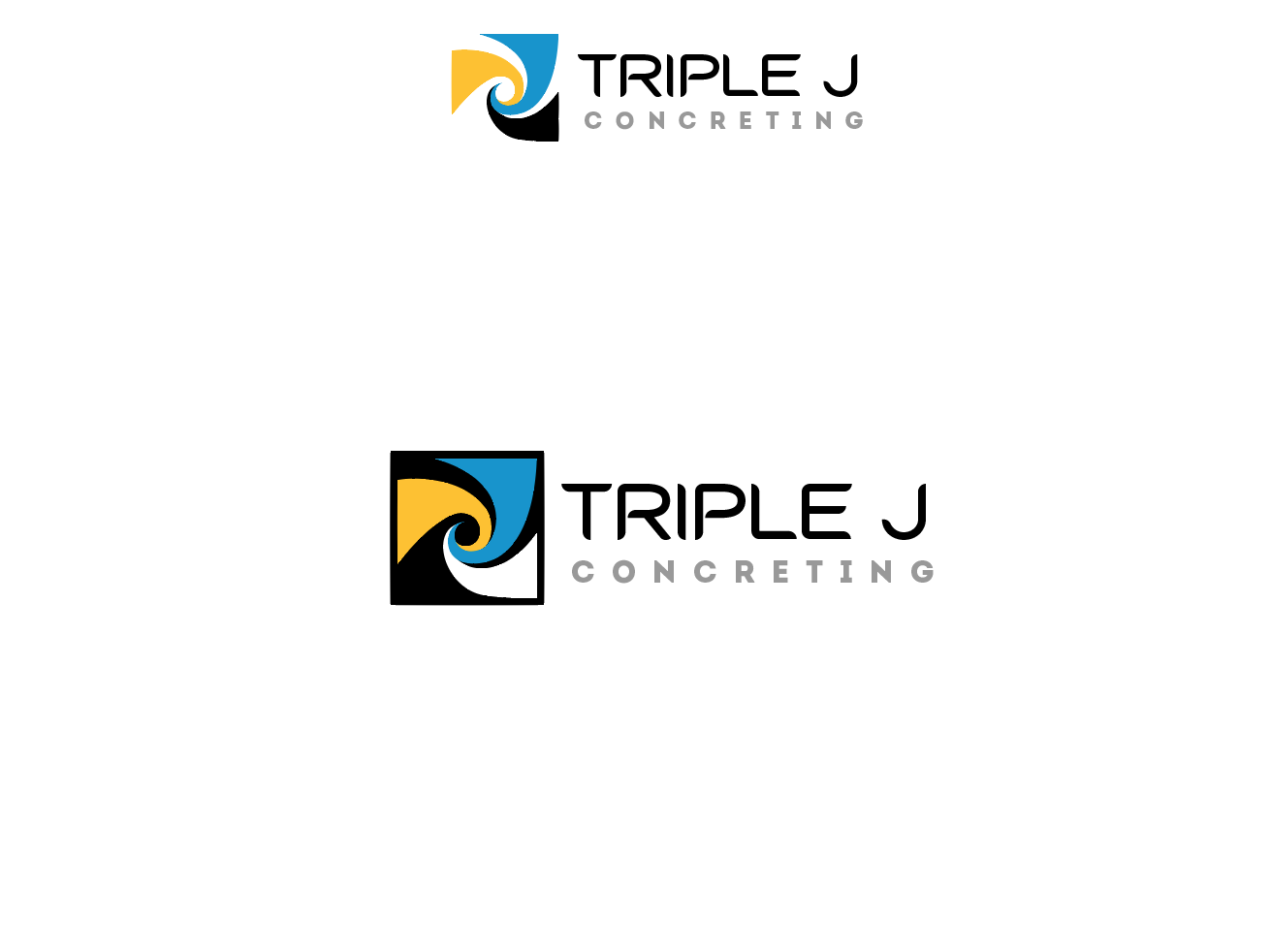 Logo Design by wonderland for Triple J Concreting | Design #11420190