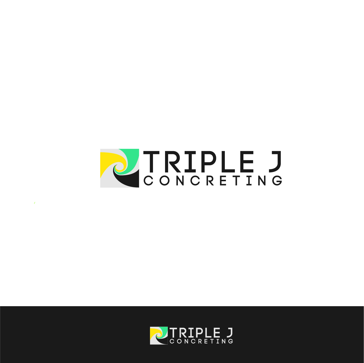 Diseño de Logo por abc. para Triple J Concreting | Diseño #11421418