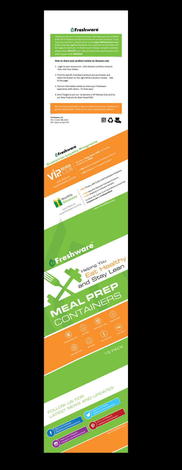 Label Design by pivotaldesign.biz for Freshware, Inc. | Design #11423237