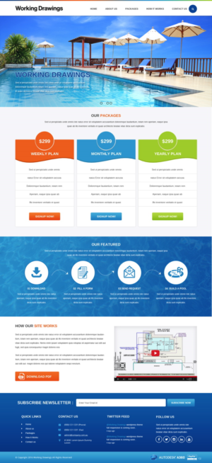 Web Design by pb for Working Drawings | Design: #11424186