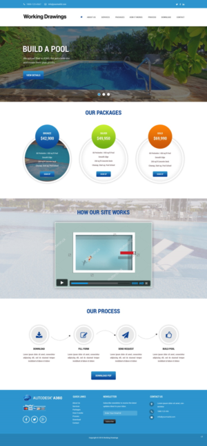 Web Design by pb for Working Drawings | Design: #11424187