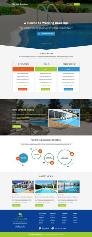 Web Design by pb for Working Drawings | Design: #11424188