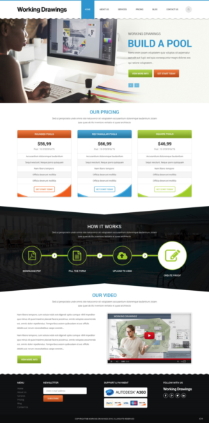Web Design by pb for Working Drawings | Design: #11424189