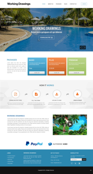 Web Design by pb for Working Drawings | Design: #11424190