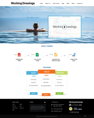 Web Design by pb for Working Drawings | Design: #11424191