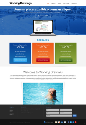 Web Design by pb for Working Drawings | Design: #11424192