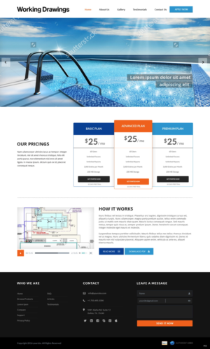Web Design by pb for Working Drawings | Design: #11424193