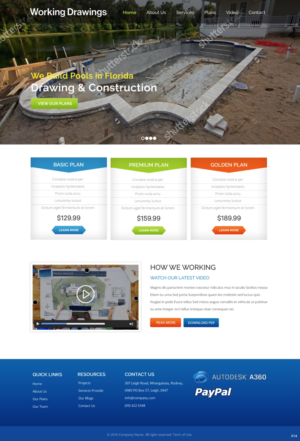 Web Design by pb for Working Drawings | Design: #11424195