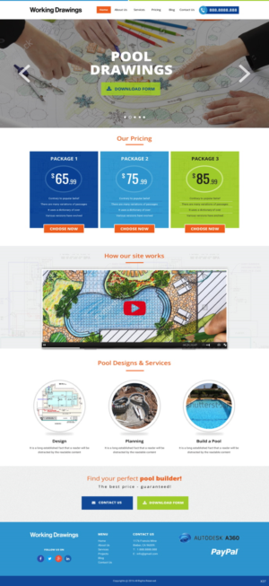 Web Design by pb for Working Drawings | Design: #11424197
