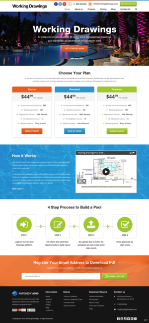 Web Design by pb for Working Drawings | Design: #11424200