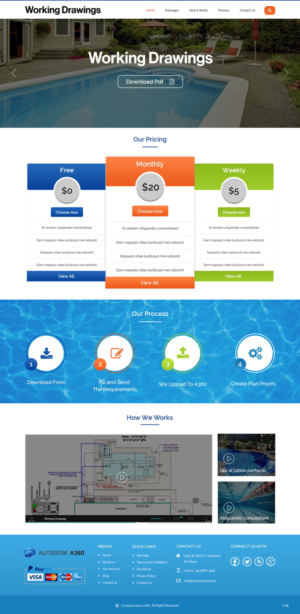 Web Design by pb for Working Drawings | Design: #11424201