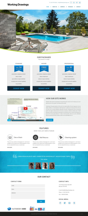 Web Design by pb for Working Drawings | Design: #11429735