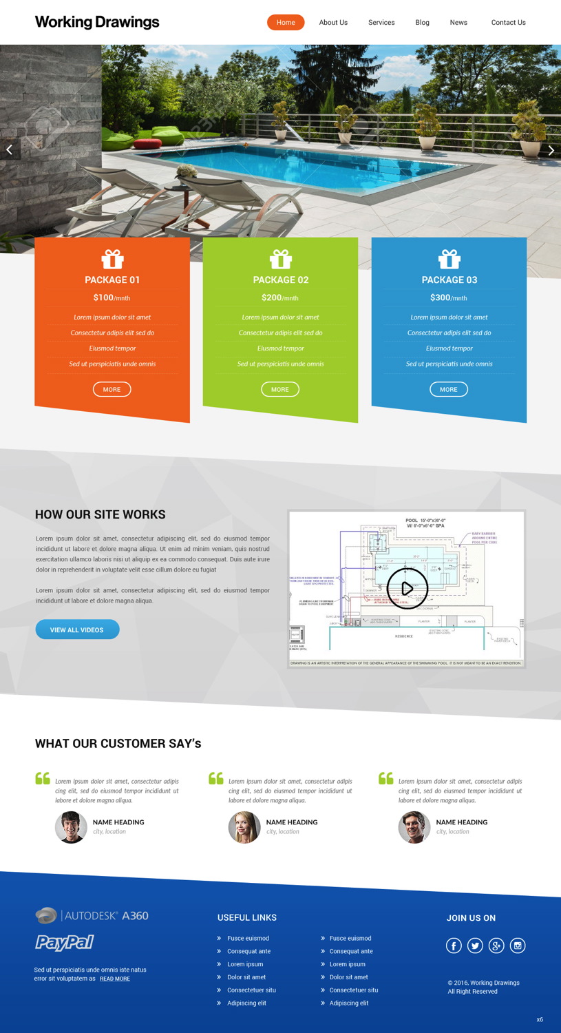 Web Design by pb for Working Drawings | Design #11429736