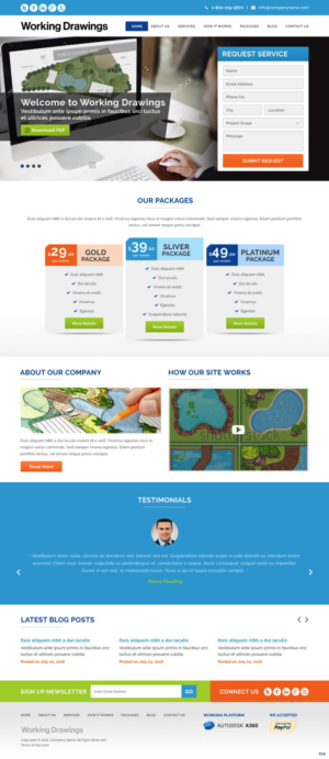 Web Design by pb for Working Drawings | Design: #11429737