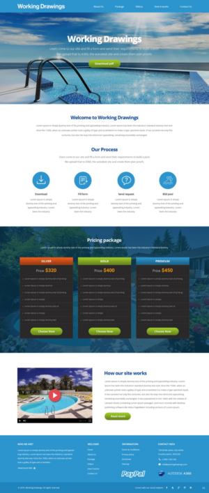 Web Design by pb for Working Drawings | Design: #11429739