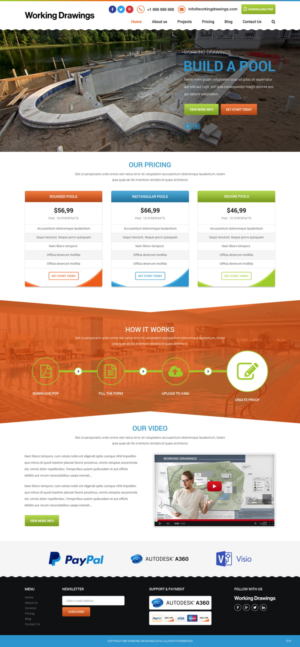 Web Design by pb for Working Drawings | Design: #11443464
