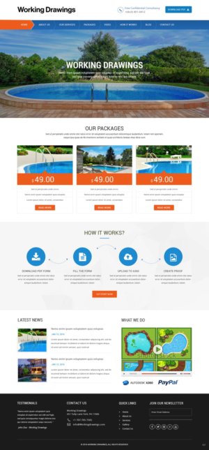 Web Design by pb for Working Drawings | Design: #11443465