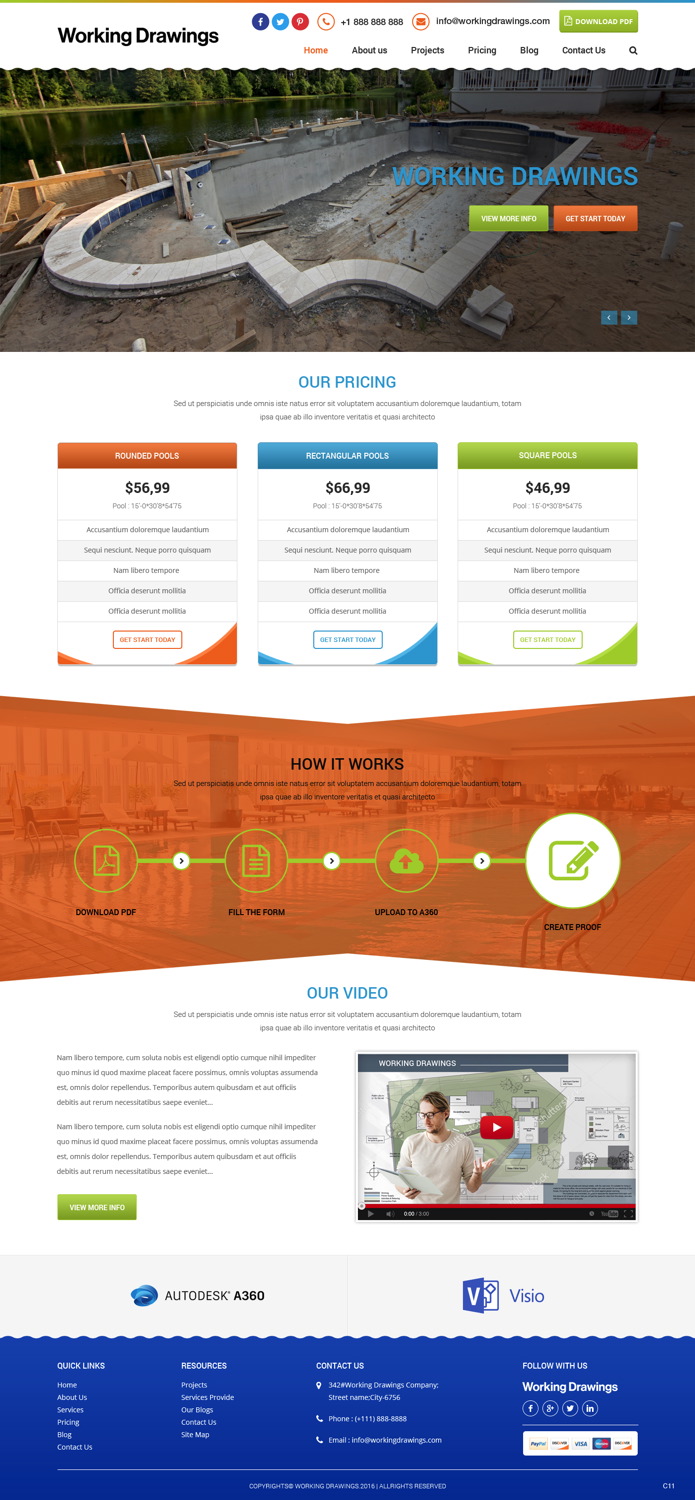 Web Design by pb for Working Drawings | Design: #11452532