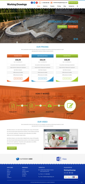 Web Design by pb for Working Drawings | Design: #11452532