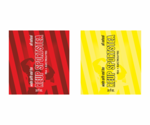 Reup SportsTea needs a professional, modern and athlete appealing label for a square bottle | Packaging Design by ThomS