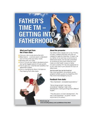 Father's Time Classes for new fathers | Flyer-Design von  sasha