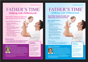 Father's Time Classes for new fathers | Flyer-Design von rkailas