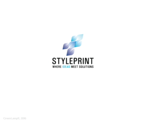  Company = Styleprint,  Tagline = Where Ideas Meet Solutions | Logo Design by GreenLamp
