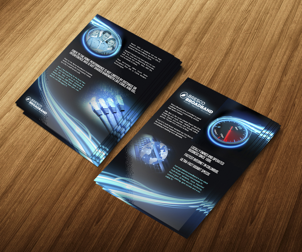 Design de Flyer par jeffdefy pour Bresco Broadband | Design #11434420