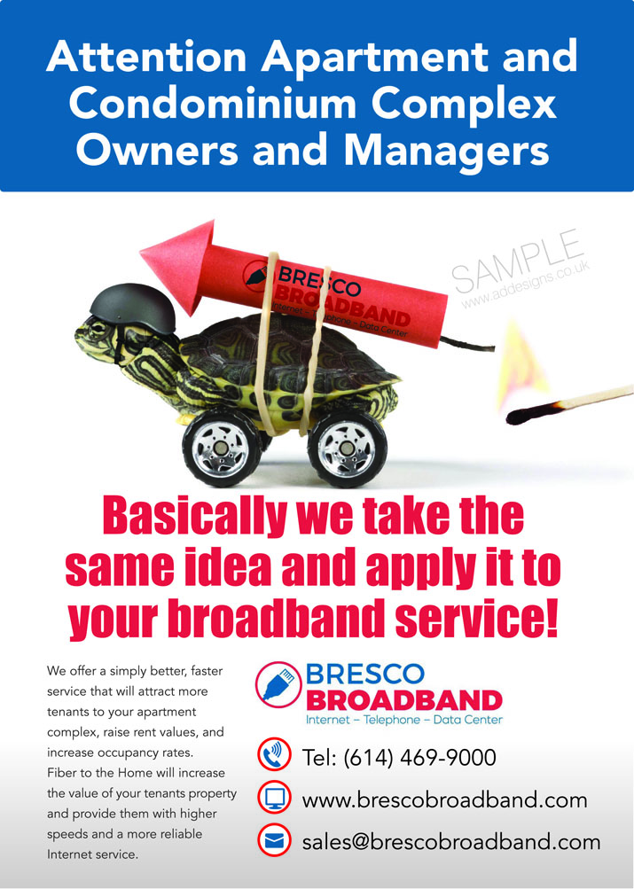 Diseño de Flyer por the artworks para Bresco Broadband | Diseño #11459864