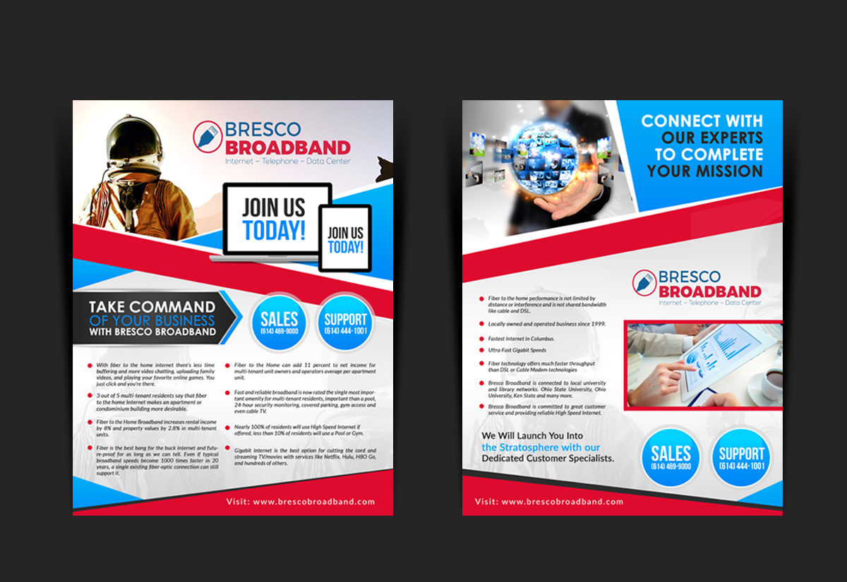 Flyer Design by debdesign for Bresco Broadband | Design #11441452