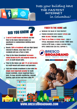 Fiber to the Home High-Speed Internet Flyer | Diseño de Flyer por citygirl17