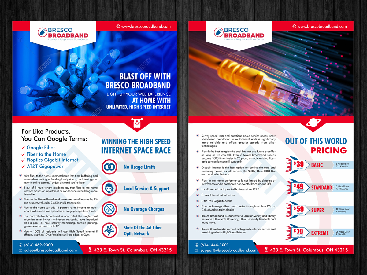 Flyer Design by ecorokerz for Bresco Broadband | Design #11441037
