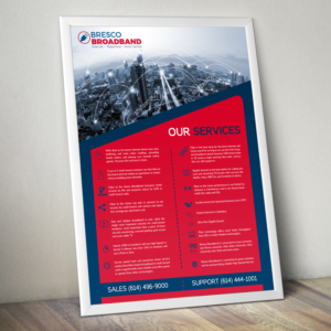 Fiber to the Home High-Speed Internet Flyer | Diseño de Flyer por SAI DESIGNS
