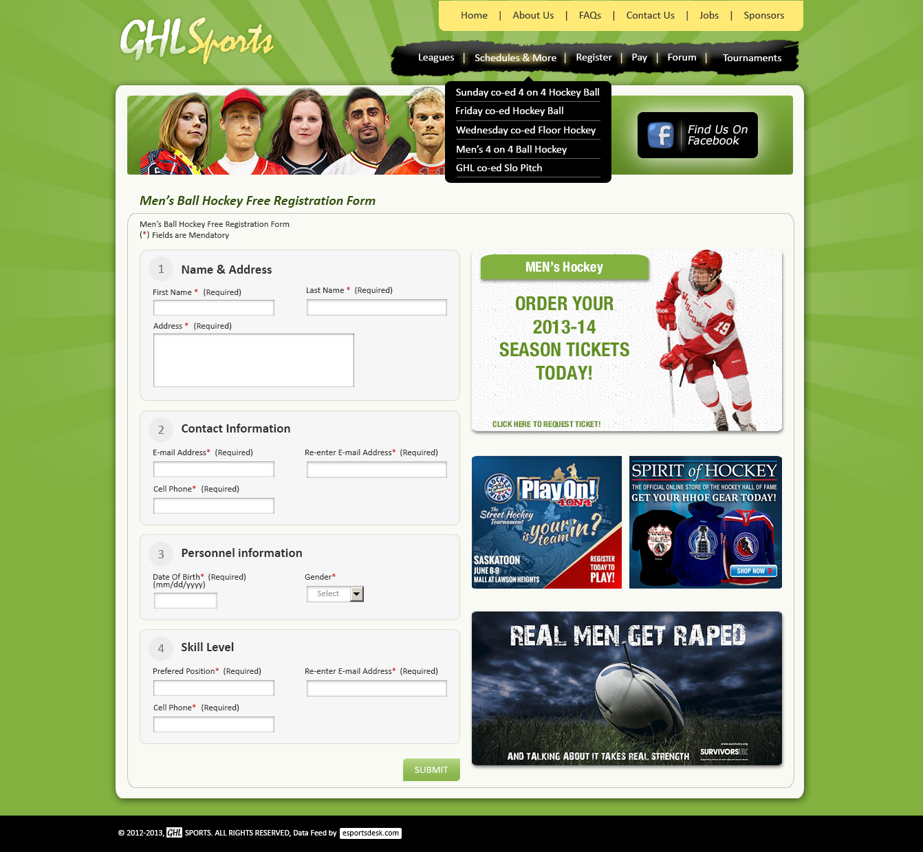 Web Design by Sunrise It Care for GHL Sports Ltd | Design #2353949
